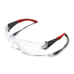 แว่นตานิรภัย รุ่น R68B (RED)  (กันฝ้า 100%)